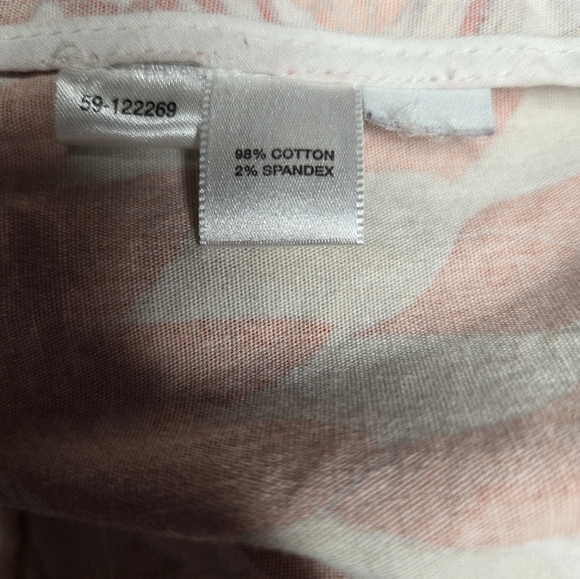 Ann Taylor LOFT Orange/Peach Floral Blazer Size 6 - Picture 7 of 7